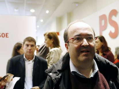 Miquel Iceta, en el comitè federal del PSOE del 23 d'octubre.