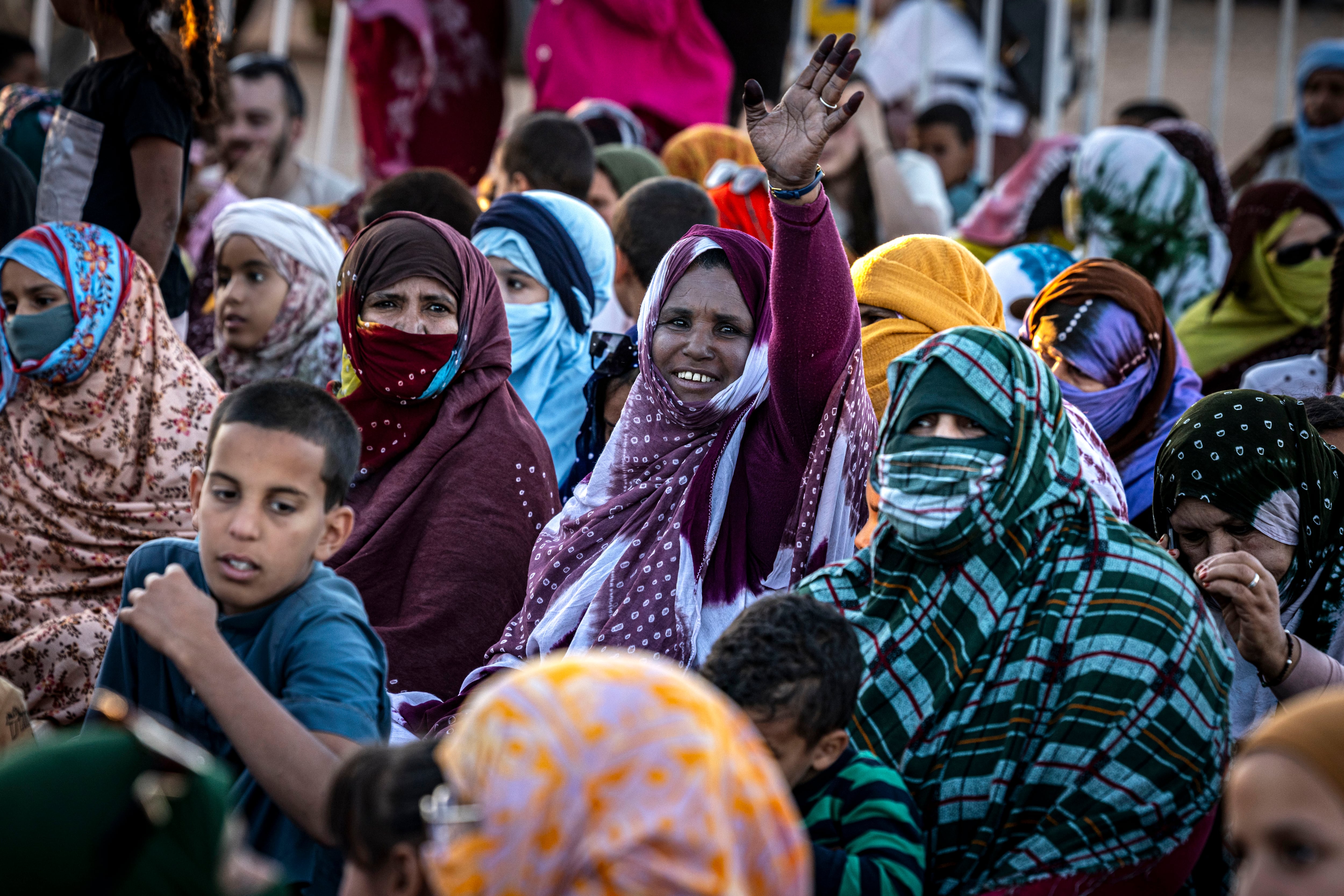 Celebración del Fisahara en los campamentos de refugiados saharauis de Tinduf (Argelia), en abril. 