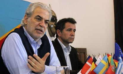 Christos Stylianides en una rueda de prensa en la República Democrática del Congo el pasado marzo.