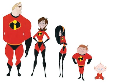 La familia de 'Los Increíbles'.