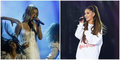 'Forbes' también apunta a que las cantantes Selena Gomez y Ariana Grande (a la derecha de la foto) han ganado una cifra de millones de dos cifras, aunque no concreta la cantidad. La revista sí que apunta a su futuro prometedor, pues ambas artistas tienen una progresión ascendente en sus carreras.