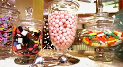 Dulces en Fortnum & Mason (Londres).