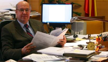 El fiscal Superior, Juan Calparsoro, en su despacho