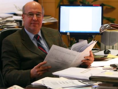 El fiscal Superior, Juan Calparsoro, en su despacho
