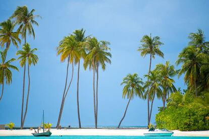 Una de las islas de las Maldivas.
