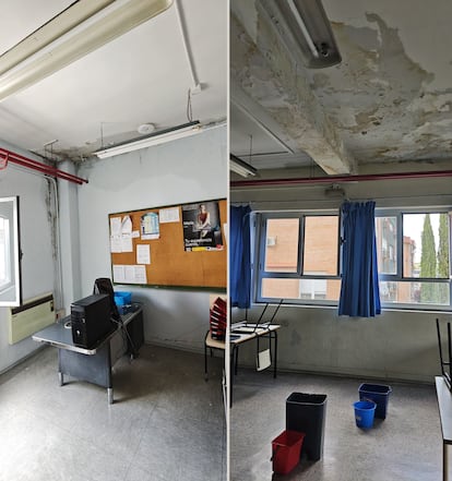 Aspecto de las instalaciones del CEPA Vallecas. Fotografías cedidas por el Grupo Municipal Socialista.