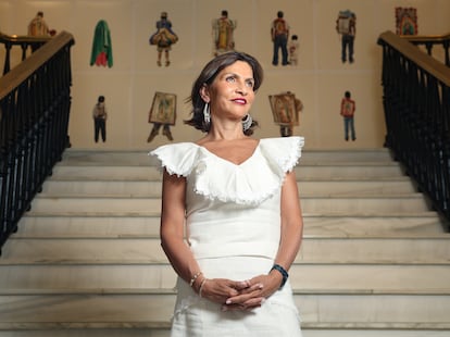 Caraza, fotografiada en la Fundación Casa de México. el 7 de agosto en Madrid.