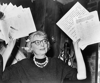 La teórica del urbanismo Jane Jacobs, en el documental 'Citizen Jane'.