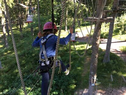 Circuito de aventura en Feldberg, en el parque natural de la Selva Negra del sur.