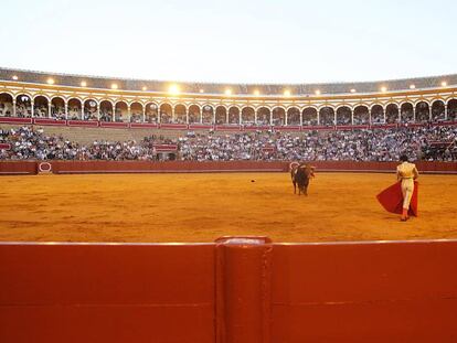 Festejo taurino en la plaza de la Maestranza de Sevilla