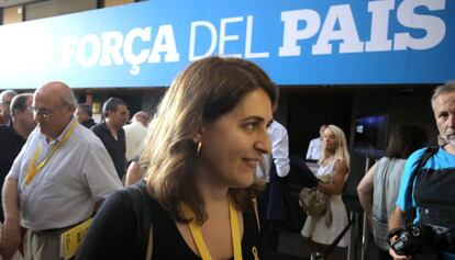 Marta Pascal, a su llegada a la asamblea del PDeCAT en Barcelona