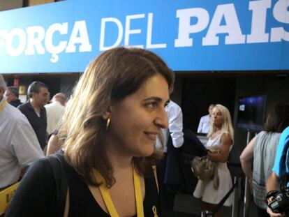 Marta Pascal, a su llegada a la asamblea del PDeCAT en Barcelona