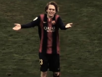 Halilovic carga contra el banquillo en el último partido.