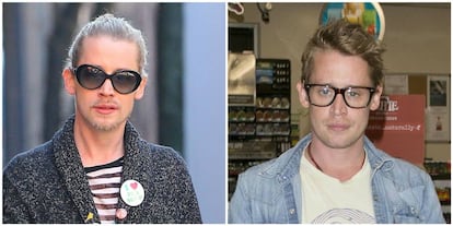 Macaulay Culkin, en marzo de 2015. A la derecha, en la foto compartida en su Twitter.