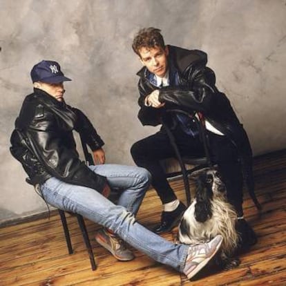 El dúo británico, en una imagen de la promoción de su disco 'Actually', en 1987.