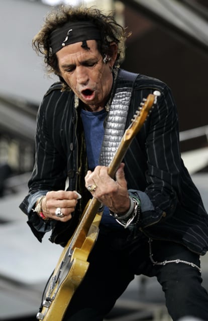 El guitarrista de los Rolling, Keith Richards.