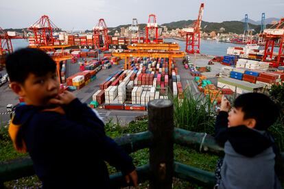 Puerto de Keelung (Taiwán), ayer.