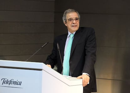 C&eacute;sar Alierta, presidente de Telef&oacute;nica.