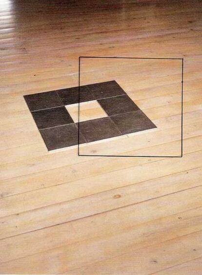 Obra de la serie 'Perspective Collections', de Jan Dibbets.