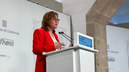 La consejera Sílvia Paneque, en un imagen de archivo en una rueda de prensa.