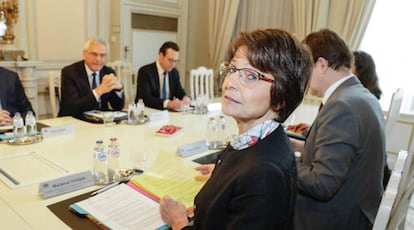 Marianne Thyssen, en un encuentro bilateral con el Gobierno belga.