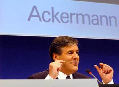 Josef Ackermann,  presidente del Deutsche Bank.
