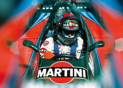 Un bólido durante los años setenta, cuando Martini era uno de los más populares patrocinadores del Mundial de F1