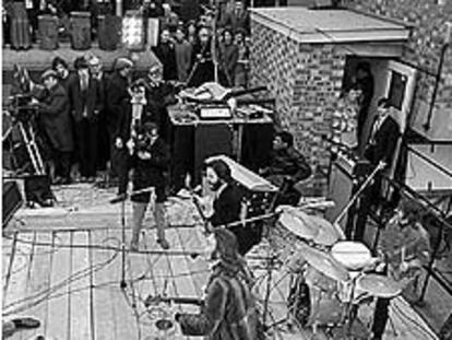 Un momento del concierto ofrecido en el edificio de Apple en enero de 1968.