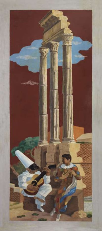 'La lección de música' (1928-1929), pintura de Gino Severini.
