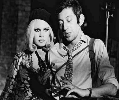 Serge Gainsbourg y Brigitte Bardot. 