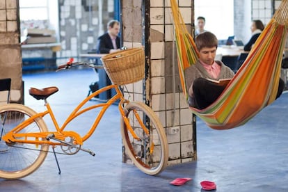  Un coworking de San Petesburgo, en Russia. 