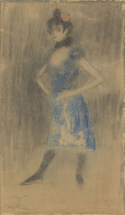 'Bailarina', 1901. Carboncillo y pastel sobre papel. Colección Kröller-Müller Museum, Otterlo.