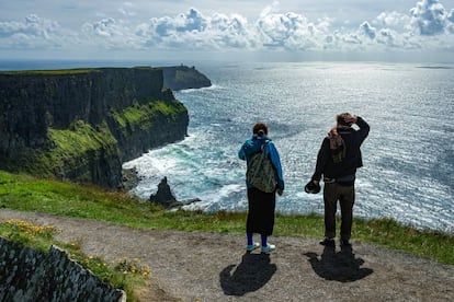 Los acantilados de Moher, en la costa oeste de Irlanda.