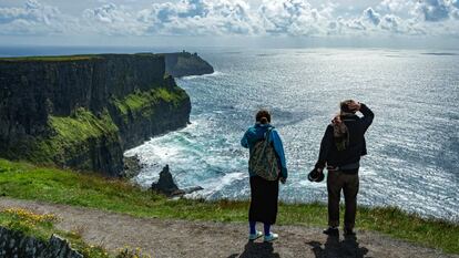 Los acantilados de Moher, en la costa oeste de Irlanda.