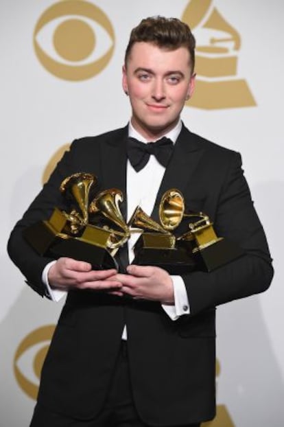 El cantante británico Sam Smith, en la pasada gala de los Grammy.