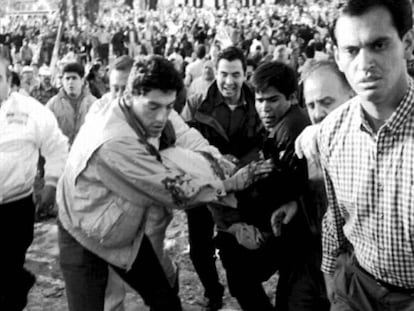 Luis Donaldo Colosio, tras recibir dos disparos en Lomas Taurinas, en 1994