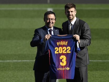 Bartomeu i Piqué, en l'acte de renovació.