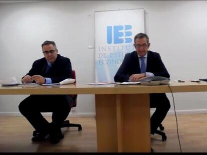 Íñigo Fernández de Mesa y Gregorio Izquierdo, presidente y director del IEE.