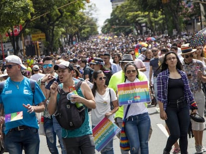 La marcha por el Orgullo Gay en San José, Costa Rica. 