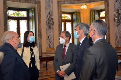 Reunión de la ministra de Justicia, Pilar Llop, con la Sala de Gobierno del Tribunal Supremo.