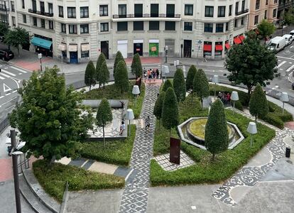 La plaza de Arriquíbar, de la paisajista María Iza, en Bilbao.