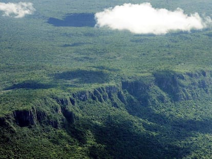 Así era en 2005 la selva virgen amazónica en el estado brasileño de Mato Gross, en Brasil, uno de los lugares con mayores tasas de deforestación del mundo. 