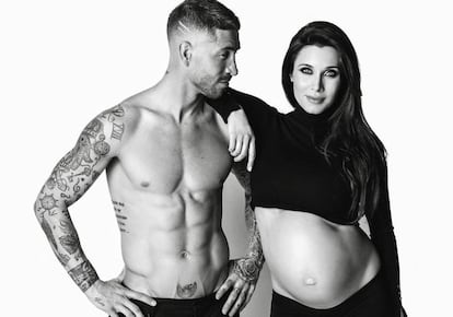 Sergio Ramos y Pilar Rubio en una foto de Instagram.