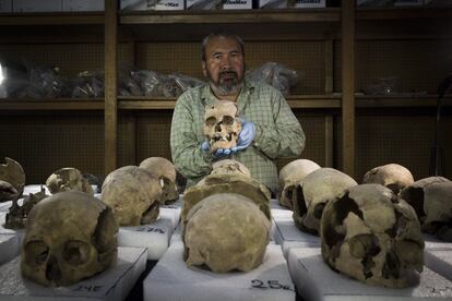 Raúl Barrera, uno de los arqueólogos del proyecto.