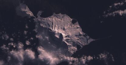 Imagen satélite de la isla de Heard.