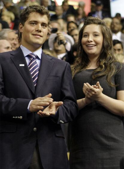 Bristol y Levi, durante la Convención Republicana en septiembre de 2008