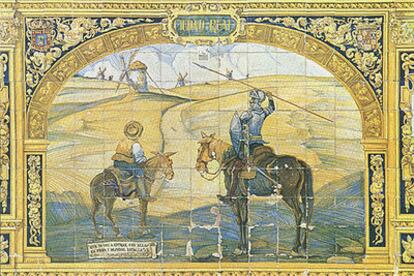 Retablo del Quijote y Sancho Panza.