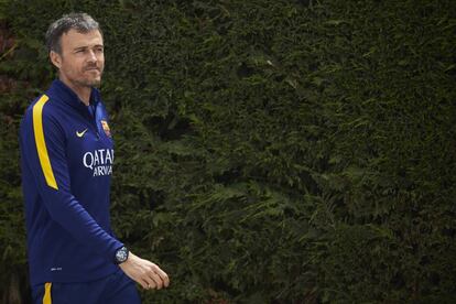 Luis Enrique, en la ciudad deportiva del FC Barcelona.