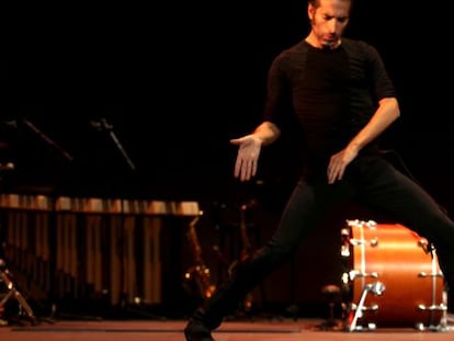 Espectáculo &#039;Flacomen&#039;, de Israel Galván, en el Teatro Lope de Vega de Sevilla, durante la reci&eacute;n inaugurada Bienal de Flamenco. 