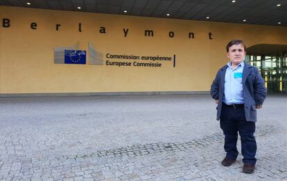 Felipe Orviz, de la Fundación Alpe, en Bruselas.